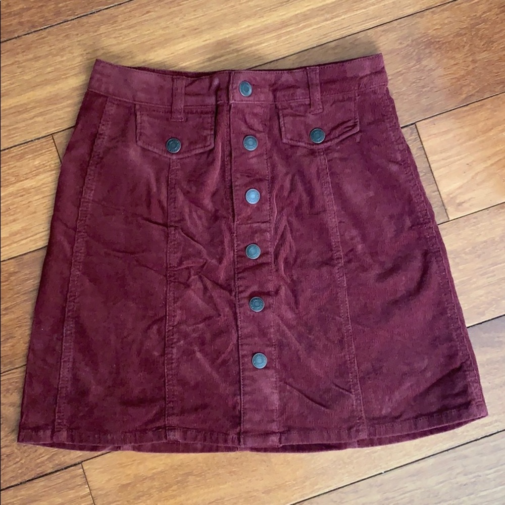 Corduroy Burgundy Mossimo Supply Co Skirt